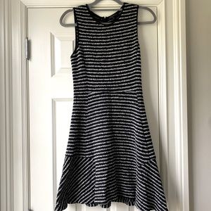 Knit Theory dress- black and white stripe - size 4